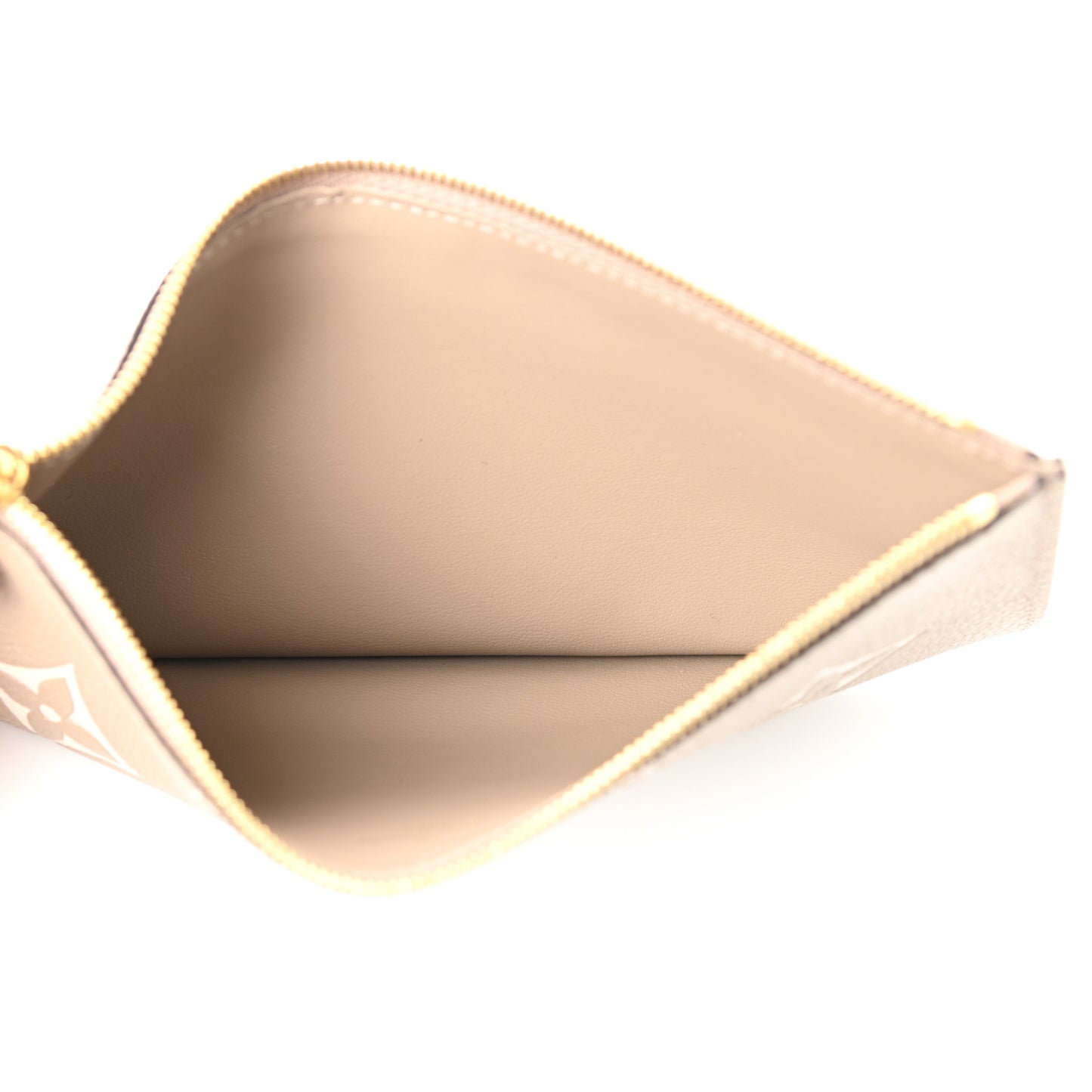 Empreinte Monogram Giant Pochette Felicie Zippered Insert Tourterelle Creme