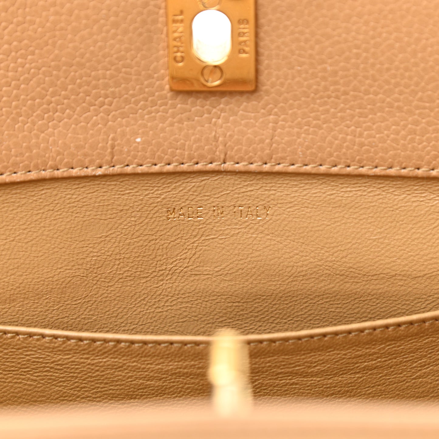 Caviar Shopping Tote Beige