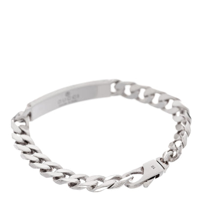 Gucci Sterling Silver Diagonal Interlocking G Chain Bracelet 2 of 4