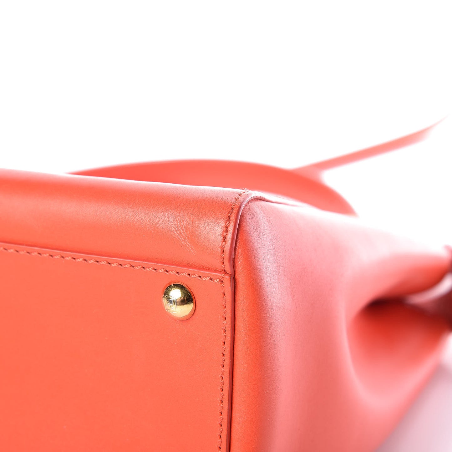 Vitello Morgan Shiny Nappa Medium Peekaboo Iconic Satchel Papavero
