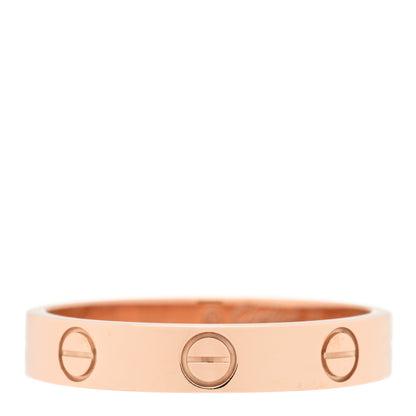 Cartier 18K Pink Gold 3.5mm LOVE Wedding Band Ring 55 7.25 1 of 5