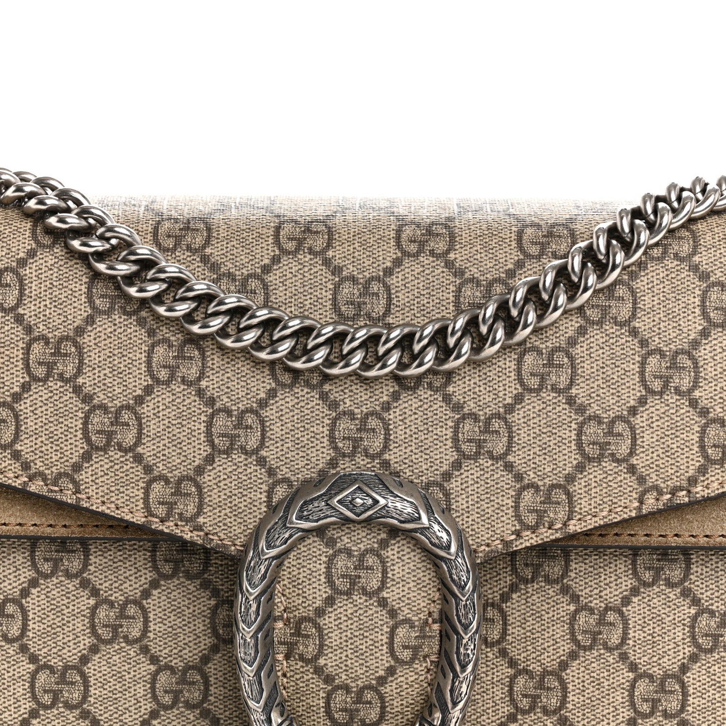 GG Supreme Monogram Small Dionysus Shoulder Bag Taupe