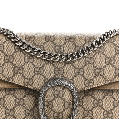 Gucci GG Supreme Monogram Small Dionysus Shoulder Bag Taupe 9 of 14