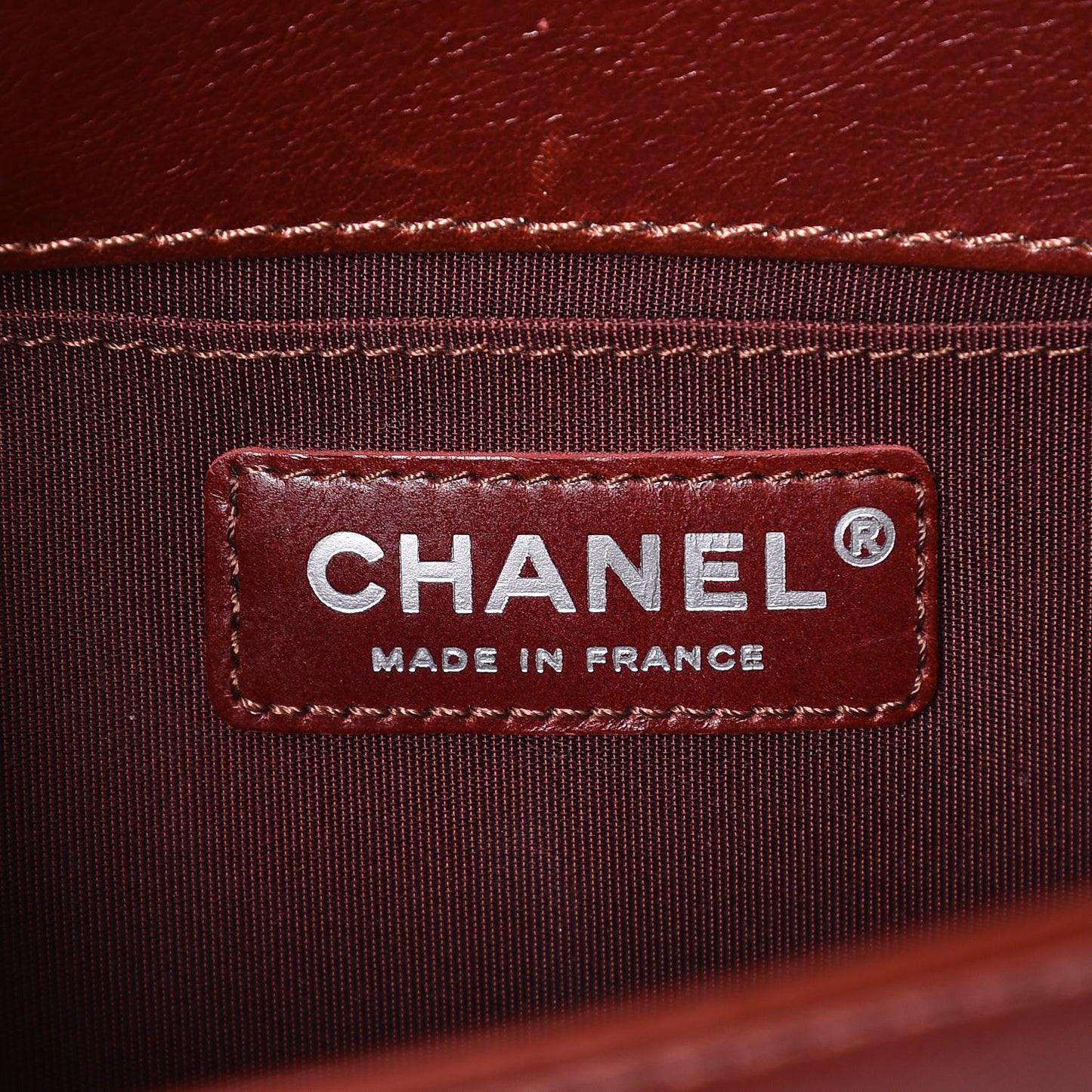 Goatskin Quilted Medium Boy Handle Flap Brown