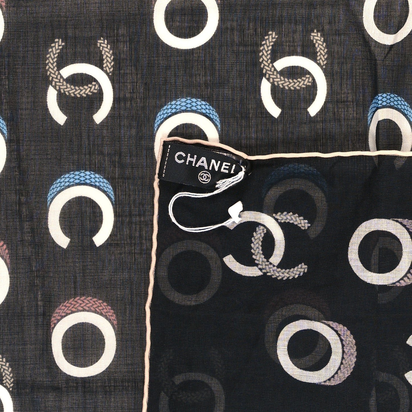 Cotton CC Coco Bandana Black Ecru