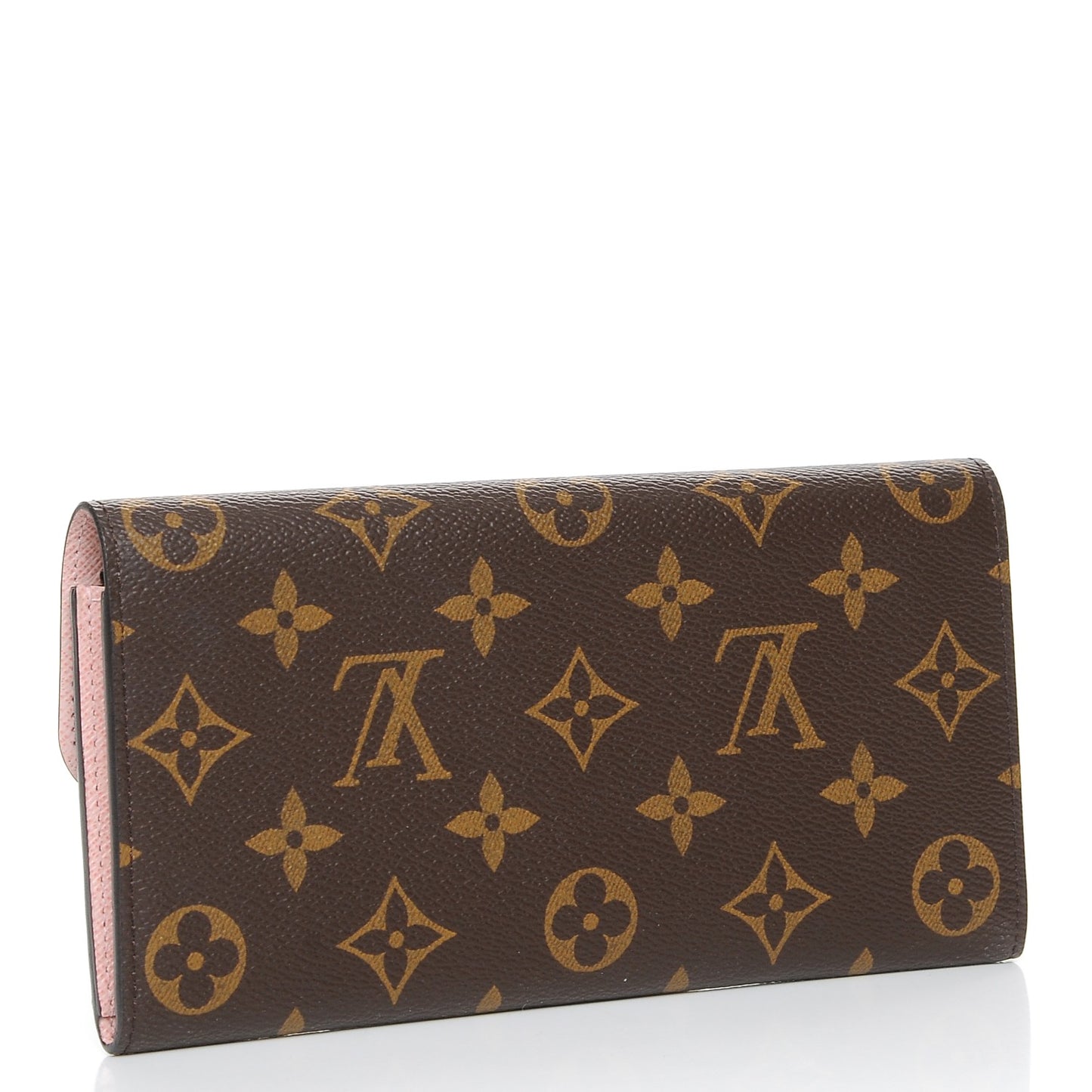 Monogram Emilie Wallet Rose Ballerine