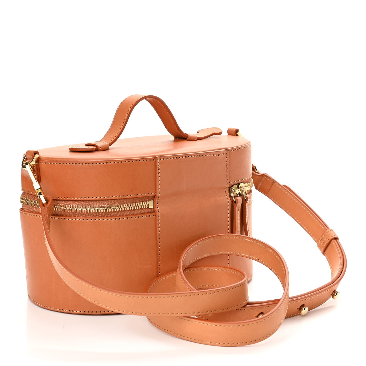 Mansur Gavriel Calfskin Train Case Crossbody Cammello 3 of 13