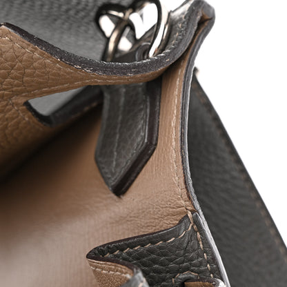 Hermes Taurillon Clemence Eclat Jypsiere 28 Etain Etoupe 12 of 16