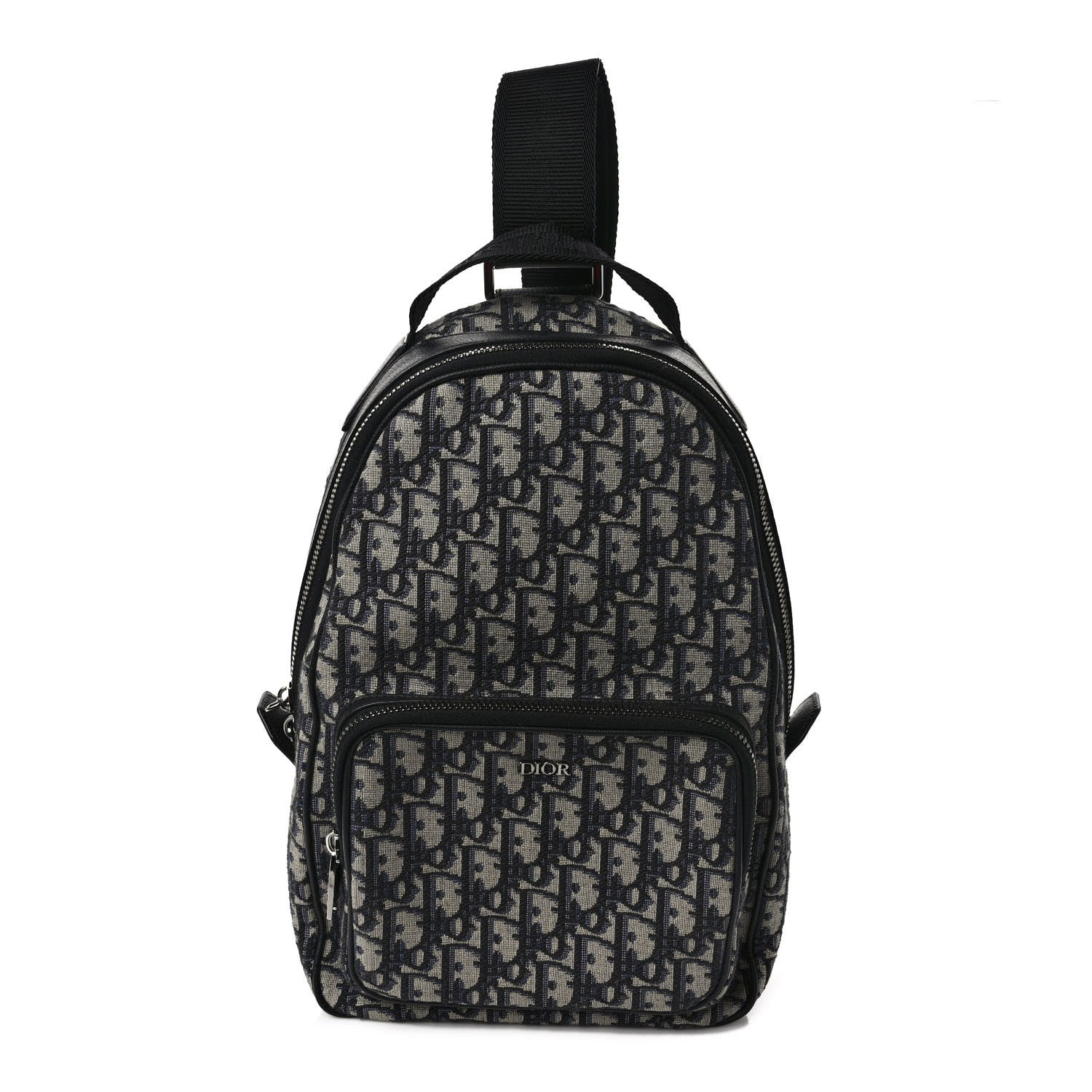 Christian Dior Oblique Mini Rider Backpack Black 1 of 9