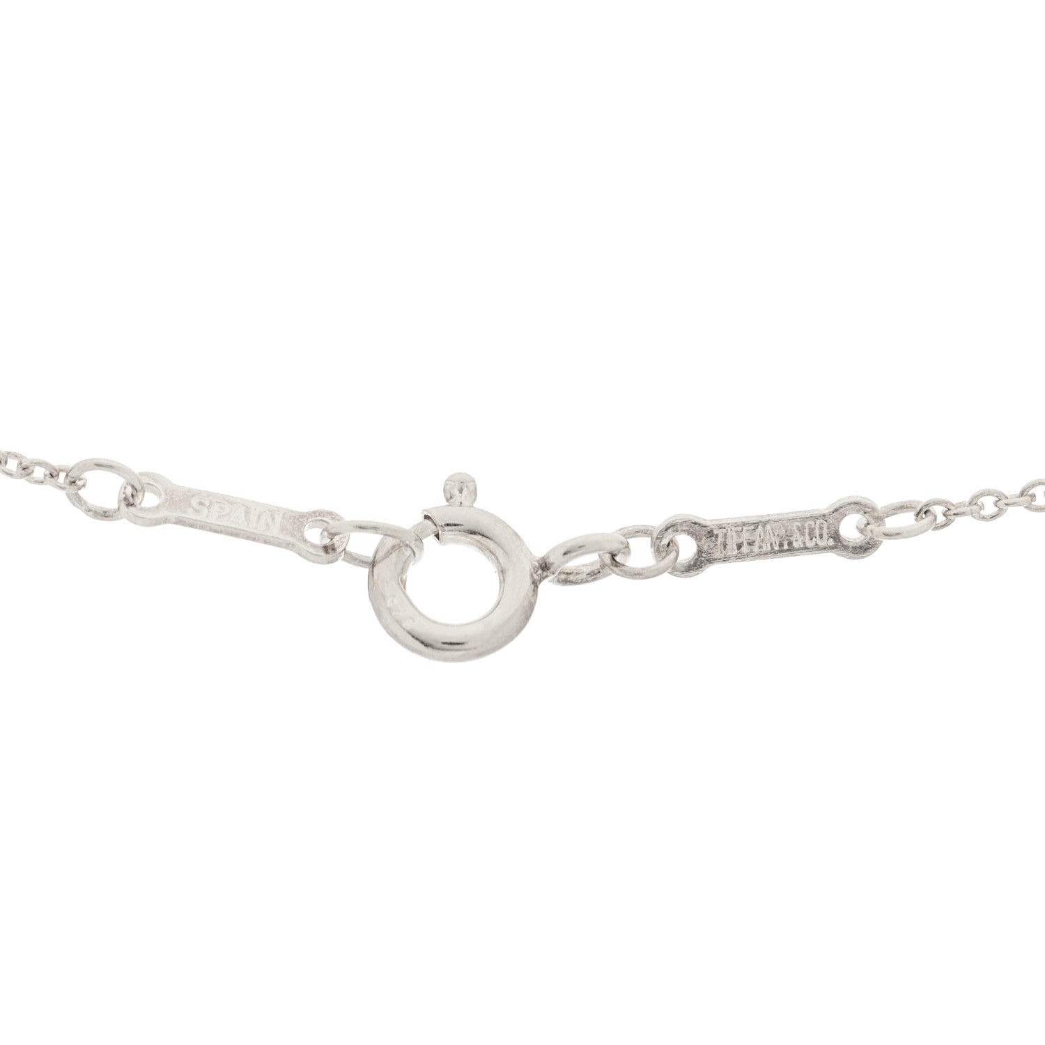 Tiffany Sterling Silver Elsa Peretti Letter H Pendant Necklace 4 of 5