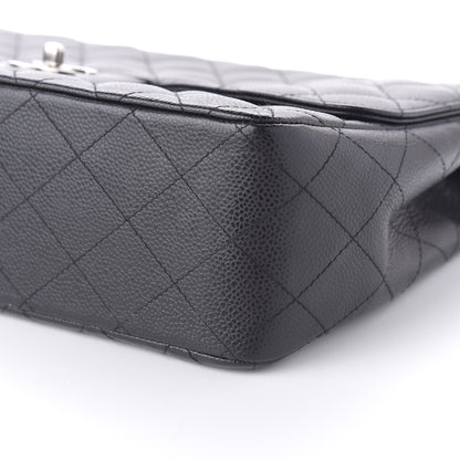 Chanel Caviar Quilted Jumbo Single Flap Black 7 of 11