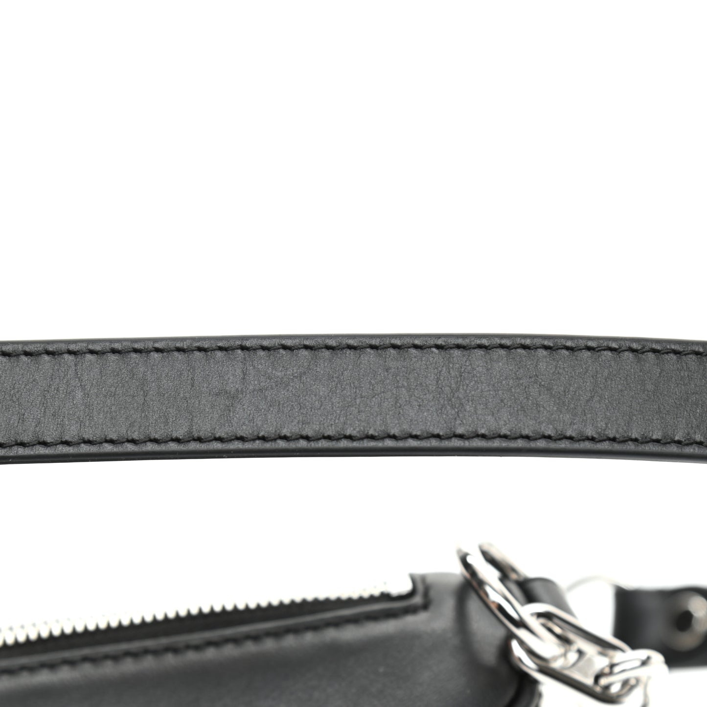 Rhinestone Mesh Mini Attica Belt Bag Black