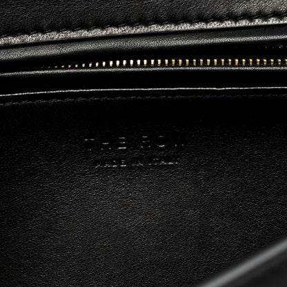 The Row Calfskin Suede Laurie Crossbody Black 6 of 9