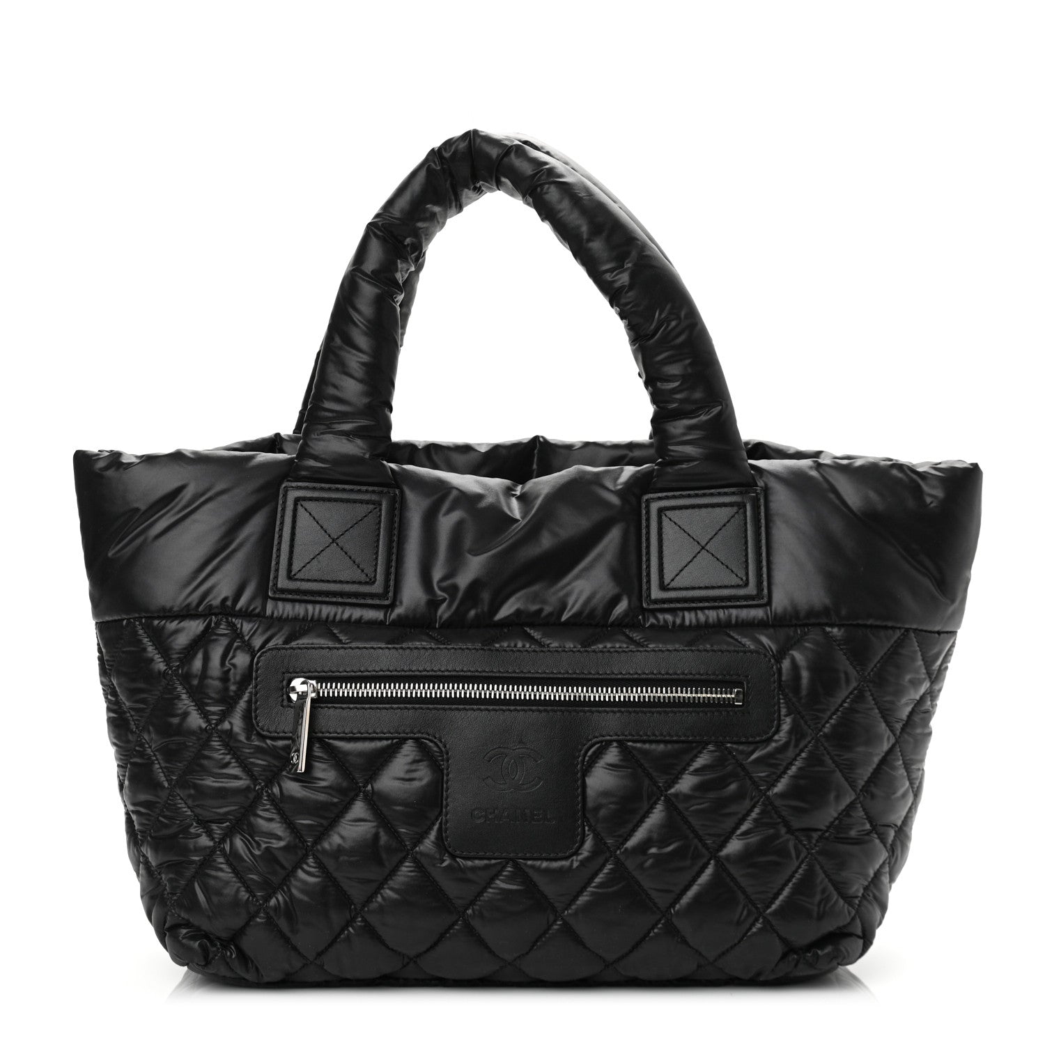 Chanel Nylon Quilted Small Coco Cocoon Tote Black 1 of 10