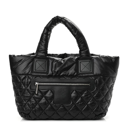 Chanel Nylon Quilted Small Coco Cocoon Tote Black 1 of 10