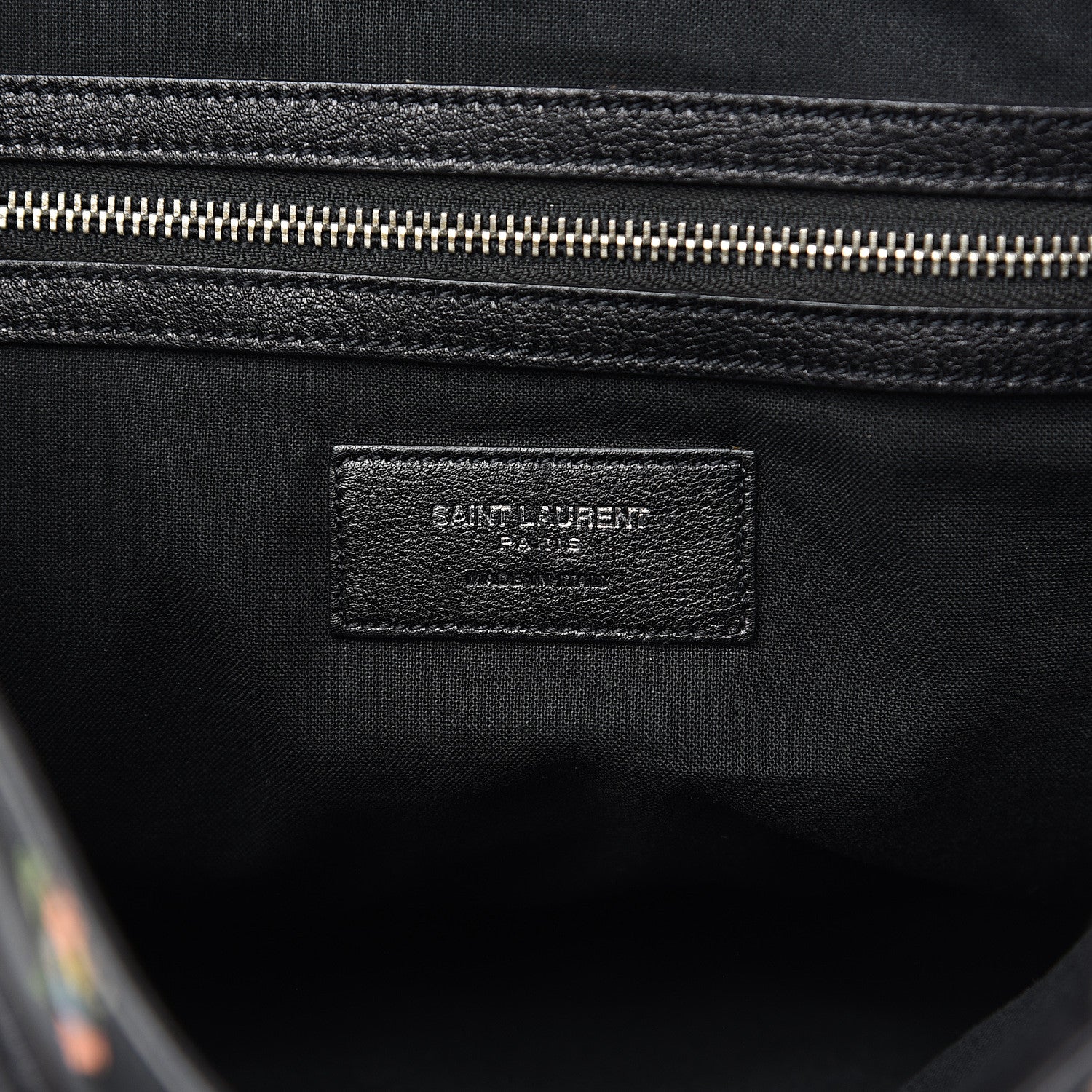 Saint Laurent Calfskin Prairie Flower Printed Festival Backpack Multicolor 6 of 8