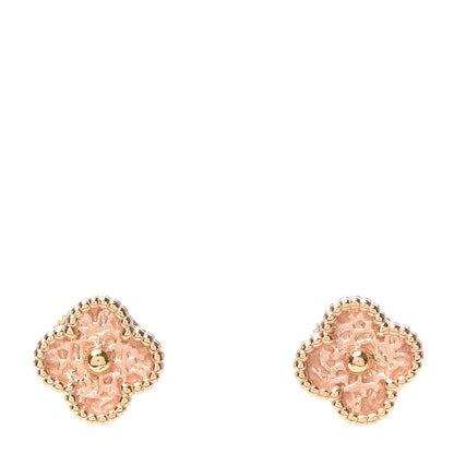 Van Cleef & Arpels 18K Rose Gold Sweet Alhambra Earrings 1 of 6