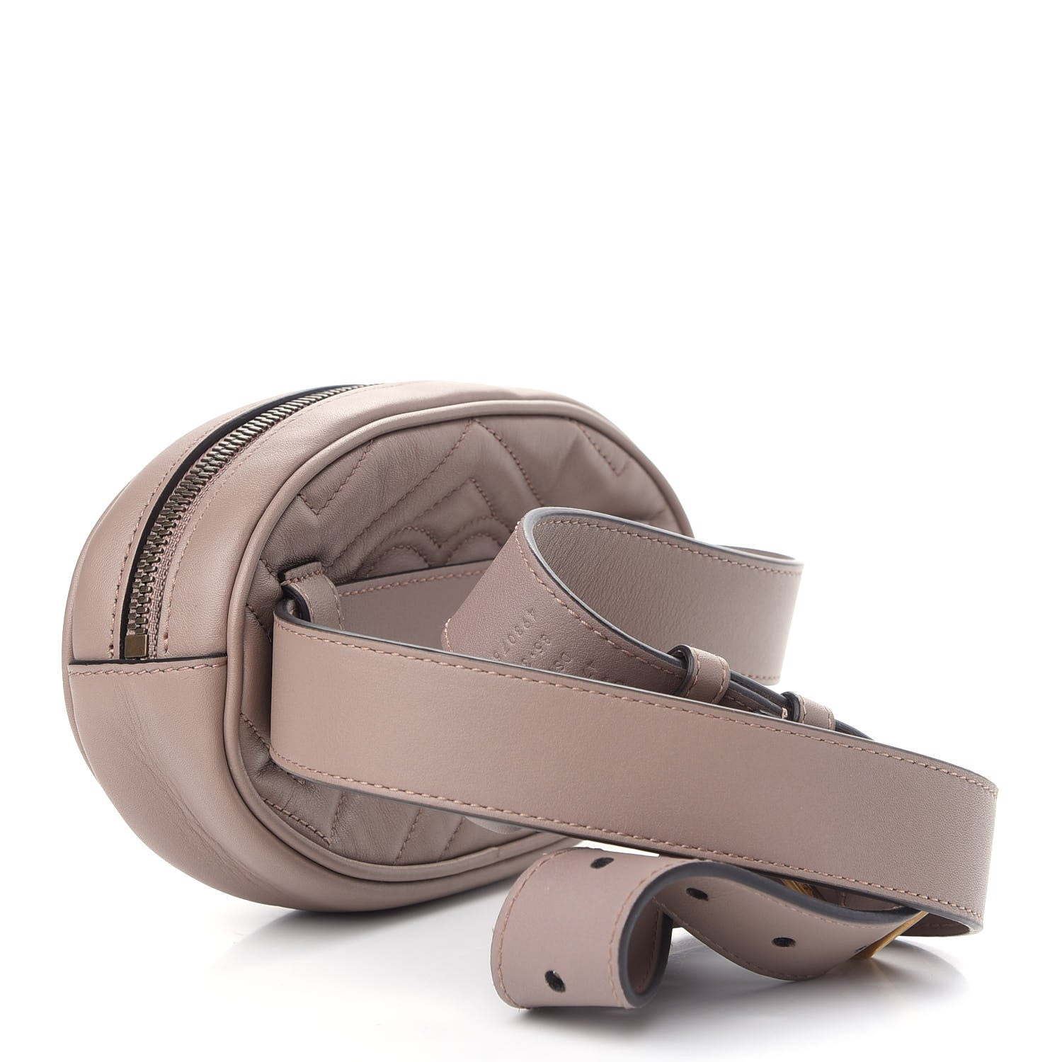 Gucci Calfskin Matelasse GG Marmont Belt Bag 85 34 Porcelain Rose 3 of 9