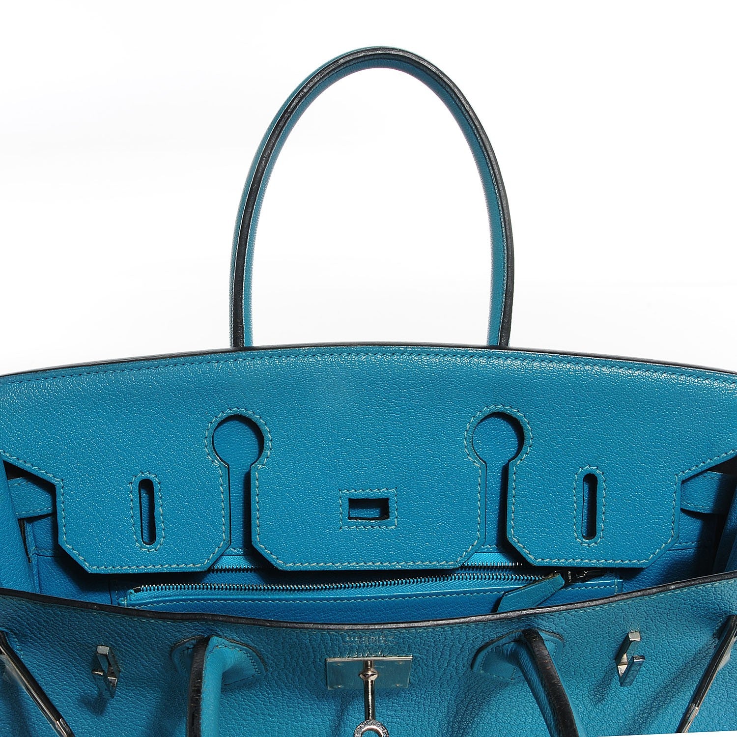 Hermes Chevre de Coromandel Birkin 30 Turquoise 19 of 28