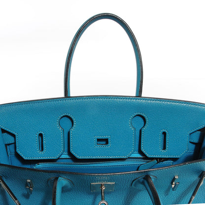 Hermes Chevre de Coromandel Birkin 30 Turquoise 19 of 28