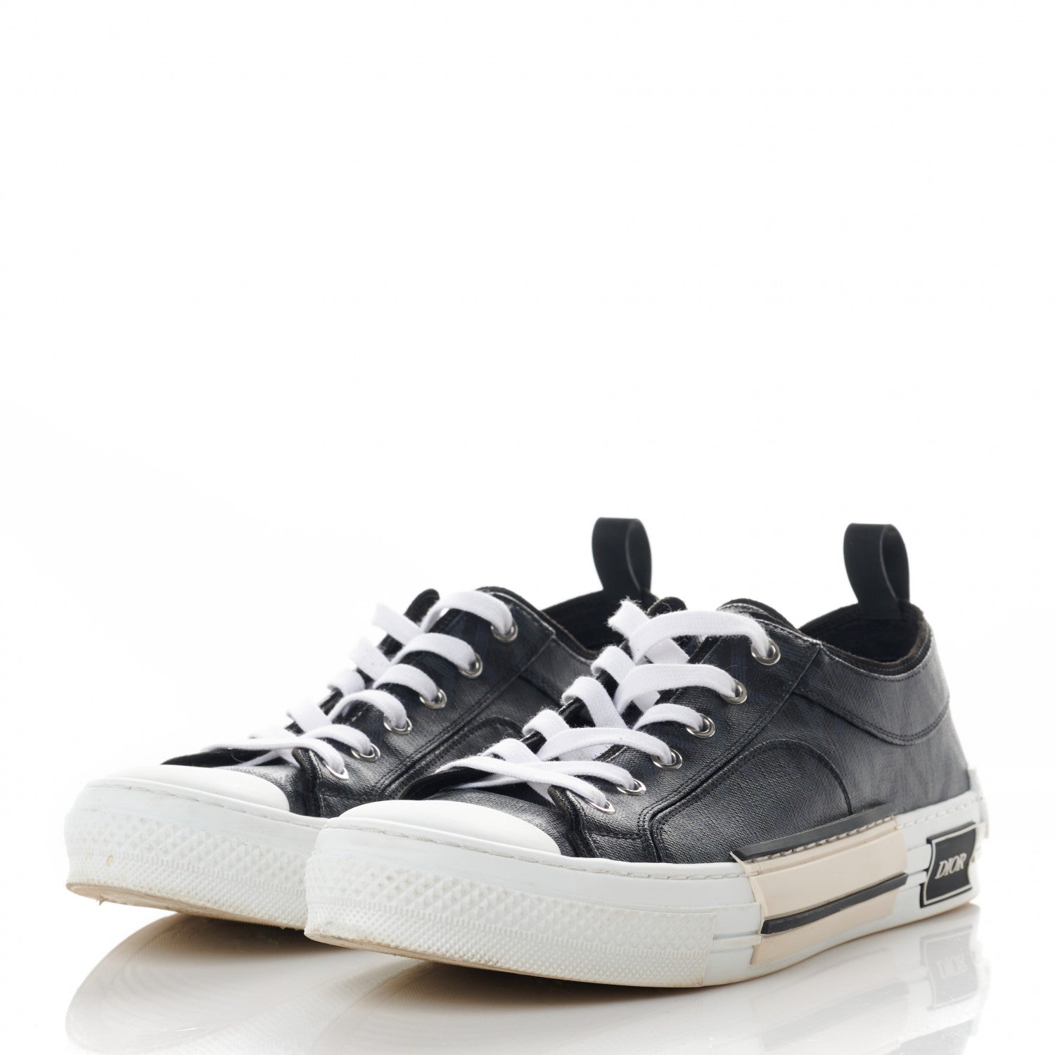 Christian Dior Canvas CD Diamond Mens B23 Low Top Sneakers 42 Black 3 of 8