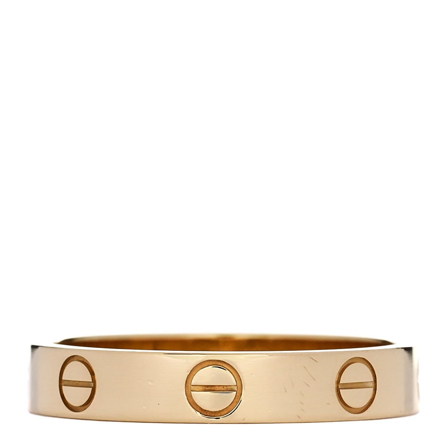 Cartier 18K Yellow Gold 3.5mm LOVE Wedding Band Ring 56 7.75 3 of 5