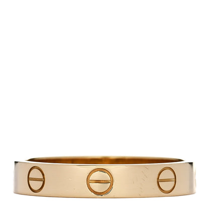 Cartier 18K Yellow Gold 3.5mm LOVE Wedding Band Ring 56 7.75 3 of 5