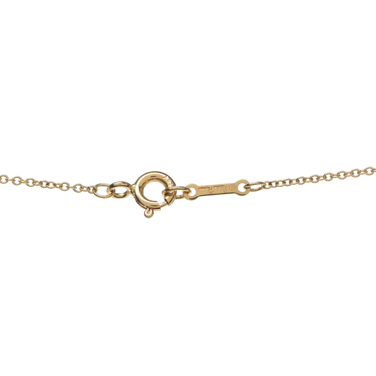 Tiffany 18K Yellow Gold Paloma Picasso Olive Leaf Vine Pendant Necklace 5 of 6