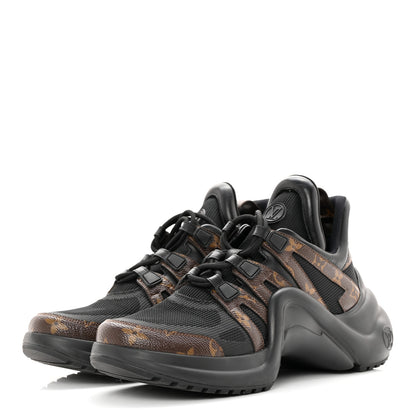 Louis Vuitton Calfskin Patent Monogram LV Archlight Sneakers 41 Black 3 of 9