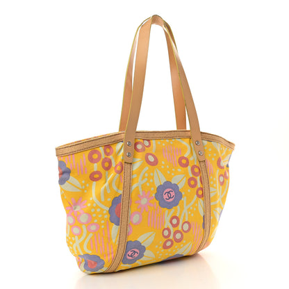 Chanel Canvas Printed Tote Multicolor 3 of 12