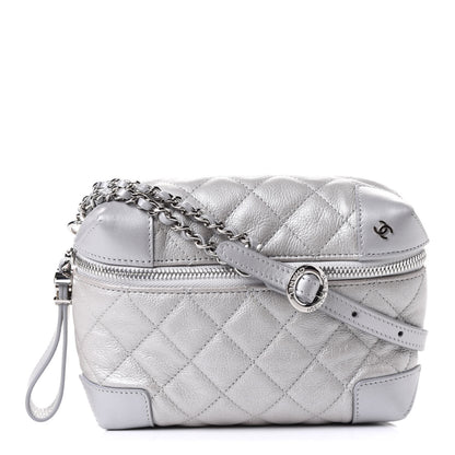 Chanel Metallic Calfskin Street Allure Waist Bag Silver 1 of 5