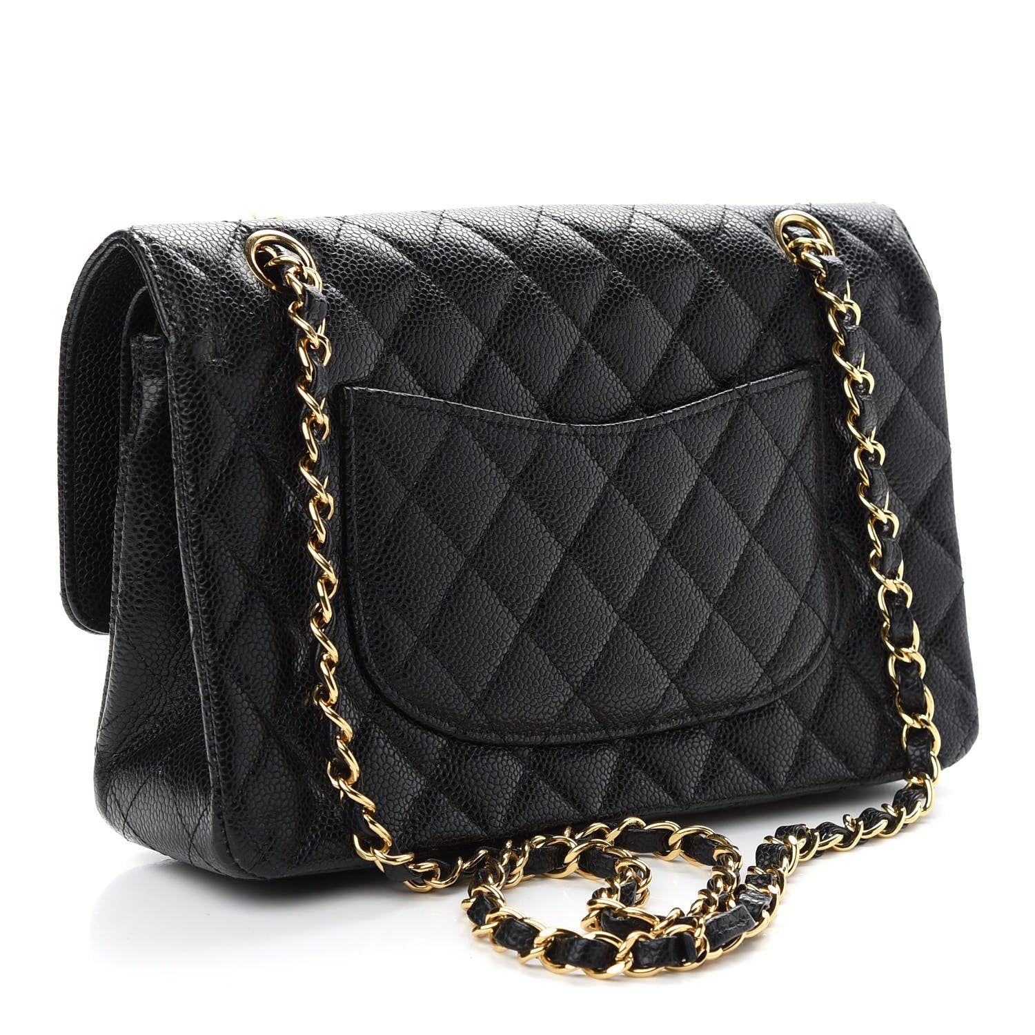 Chanel Caviar Quilted Medium Double Flap Black 3 of 9