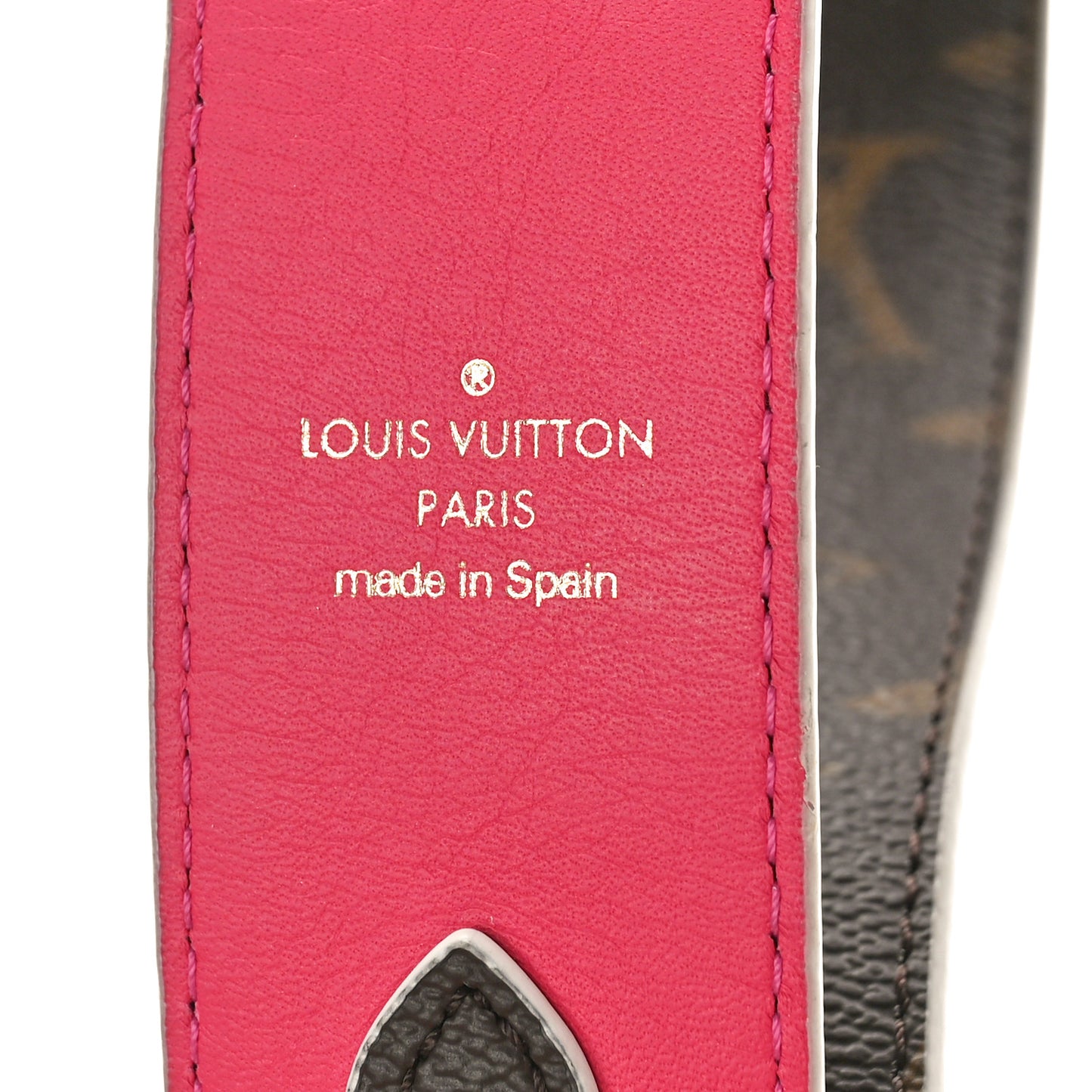 Monogram Bandouliere Shoulder Strap Hot Pink
