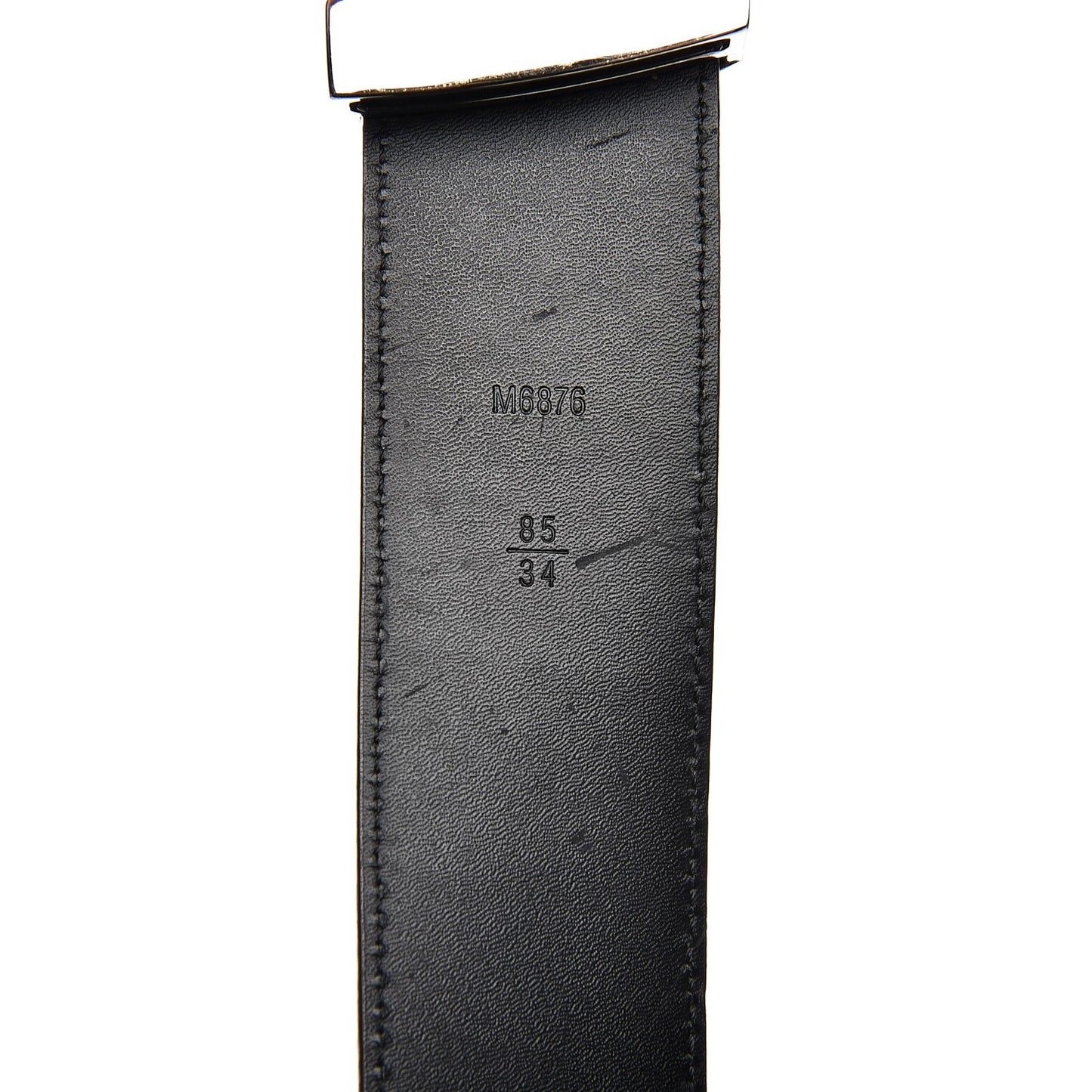 Suede Calfskin Mini Damier 40mm LV Initiales Belt 85 34 Moka