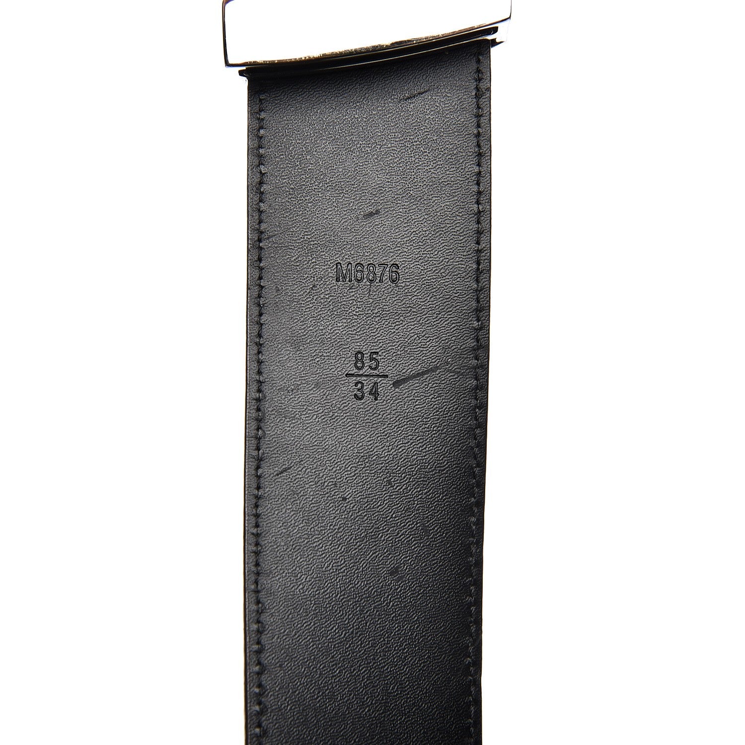 Louis Vuitton Suede Calfskin Mini Damier 40mm LV Initiales Belt 85 34 Moka 6 of 9