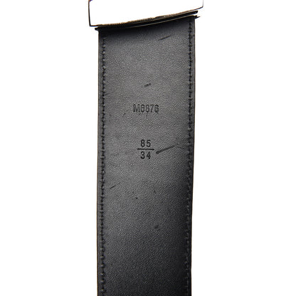Louis Vuitton Suede Calfskin Mini Damier 40mm LV Initiales Belt 85 34 Moka 6 of 9