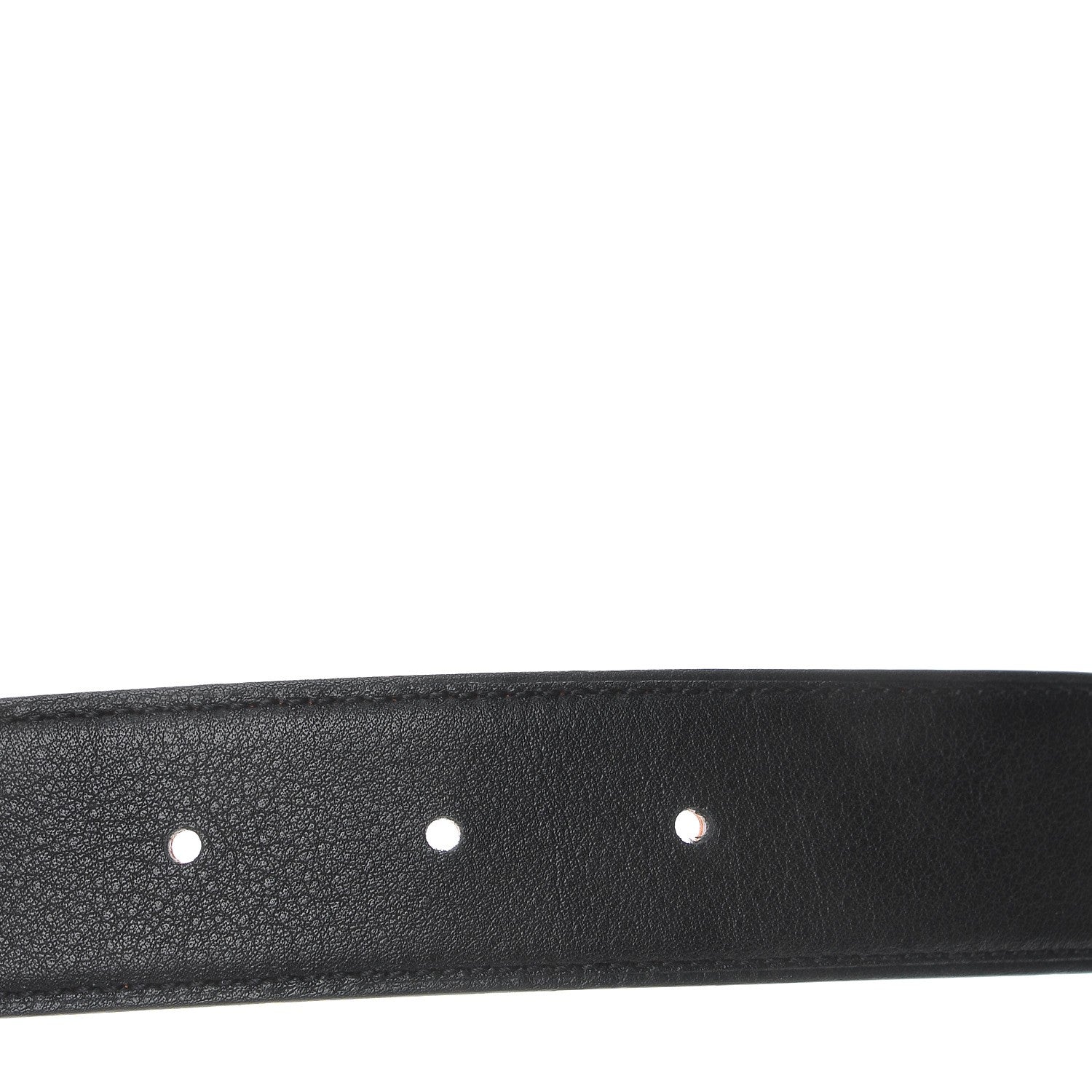 Hermes Swift Epsom 32mm Belt Strap 80 Black Orange 5 of 6