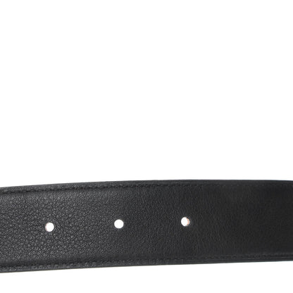 Hermes Swift Epsom 32mm Belt Strap 80 Black Orange 5 of 6
