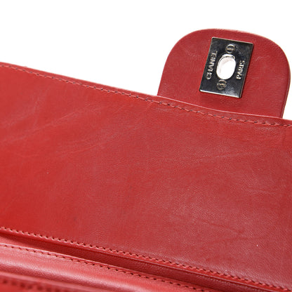 Chanel Lambskin Quilted Chain Clutch Flap Red 14 of 17