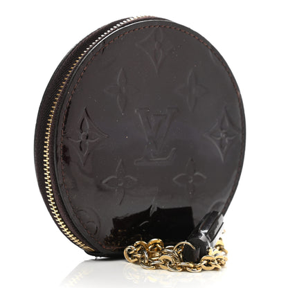 Louis Vuitton Vernis Chapeau Coin Purse Amarante 3 of 7