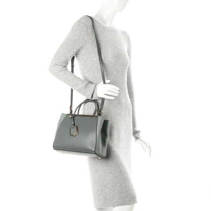 Fendi Vitello Elite Petite 2Jours Tote Grey 2 of 7