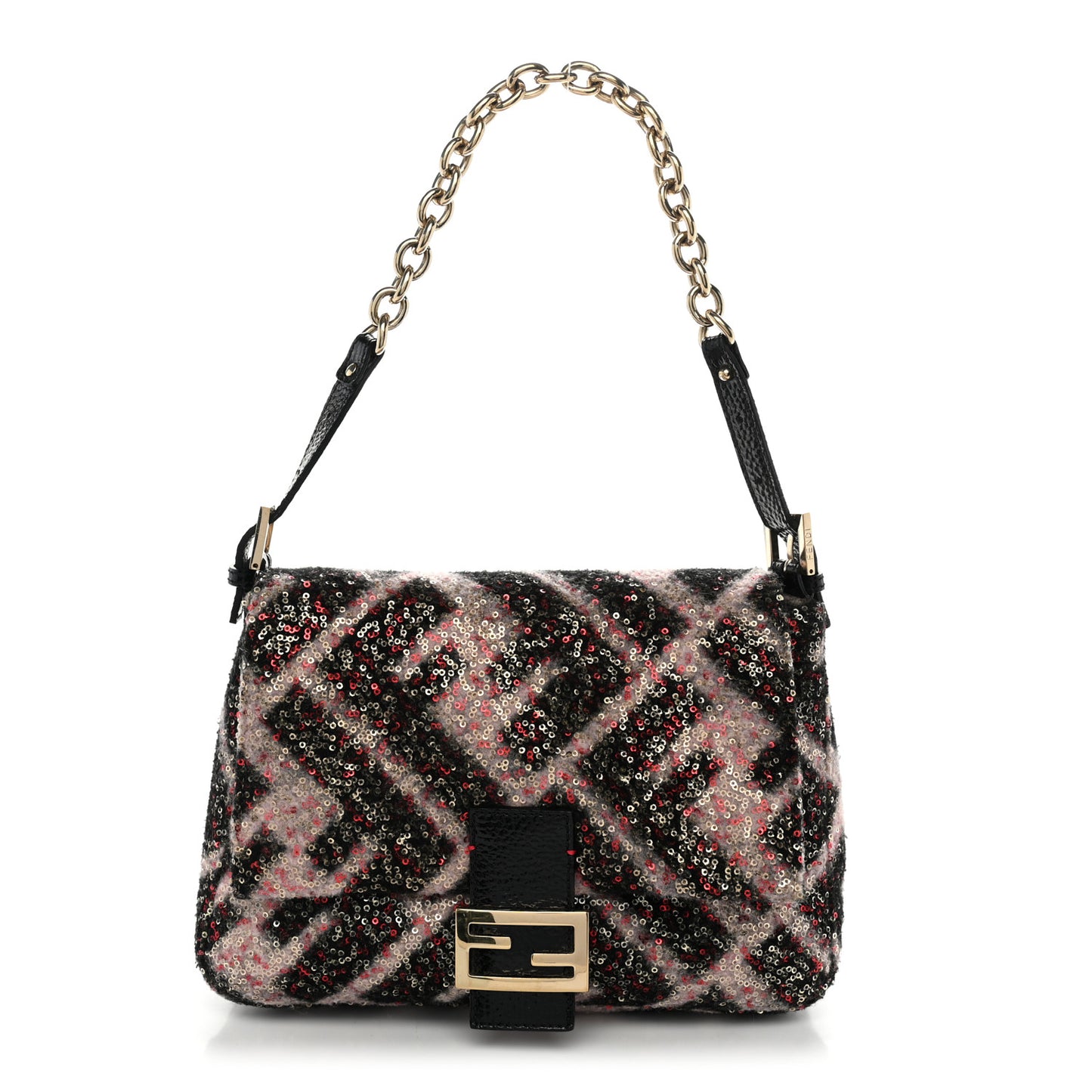 Wool Sequin Macro FF Diagonal Mama Baguette