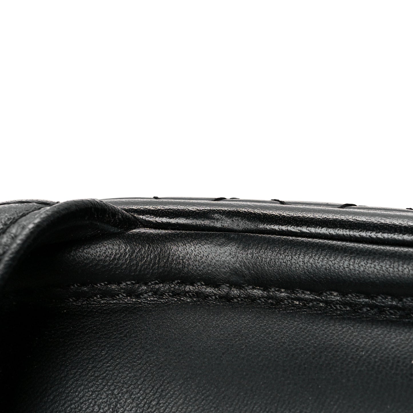 Lambskin Quilted Platform Sandals 38.5 Black