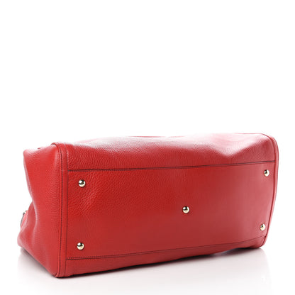 Gucci Pebbled Calfskin Large Soho Shoulder Bag Red 4 of 10