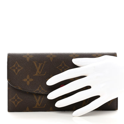 Louis Vuitton Monogram Emilie Wallet Fuchsia 2 of 7