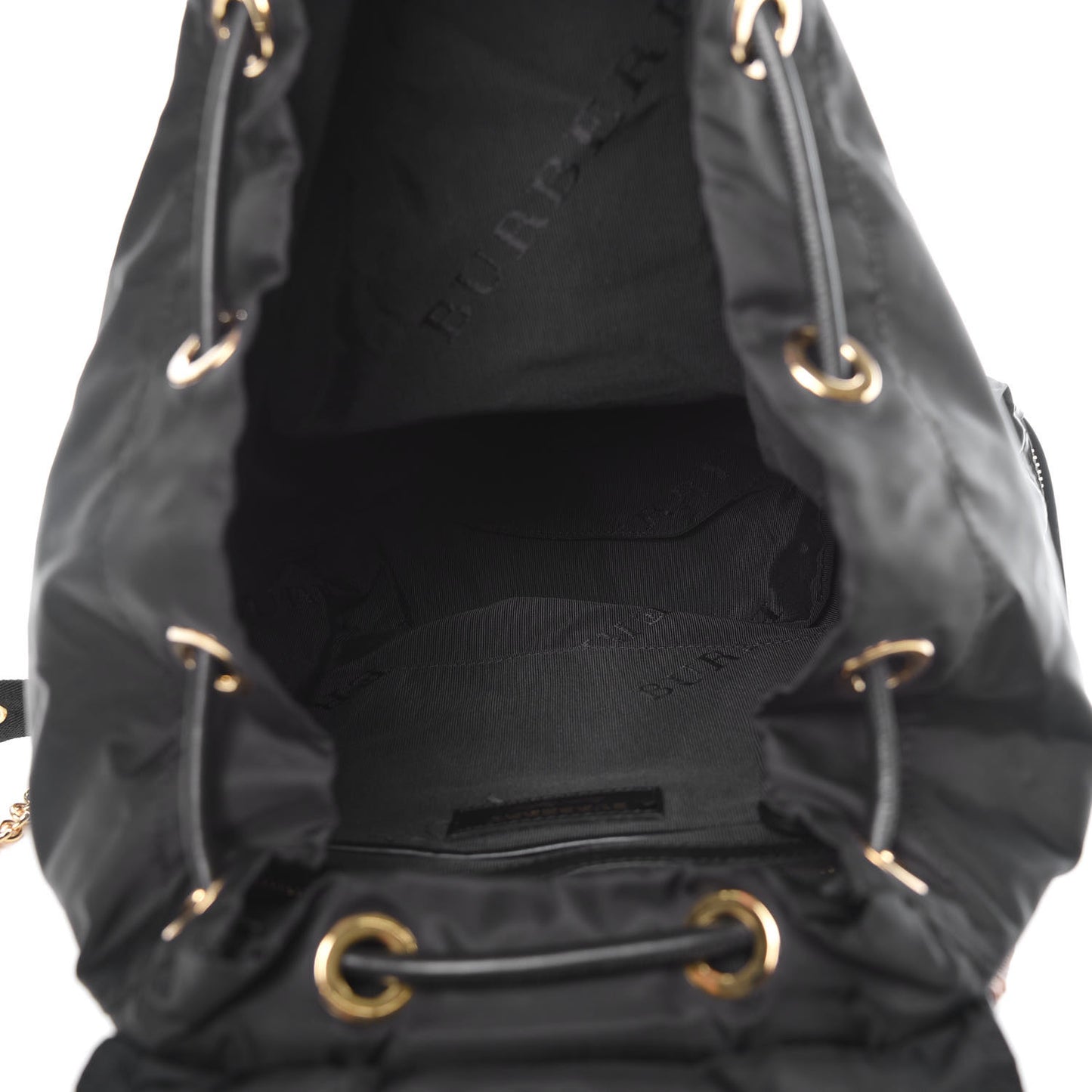 Nylon Large Rucksack Backpack Black
