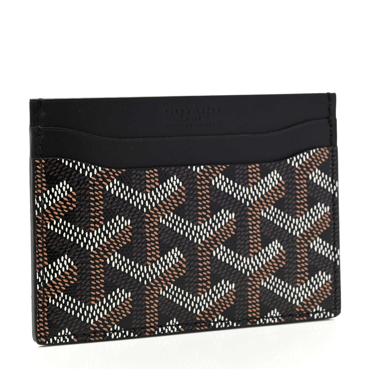 Goyardine Saint Sulpice Card Holder Black