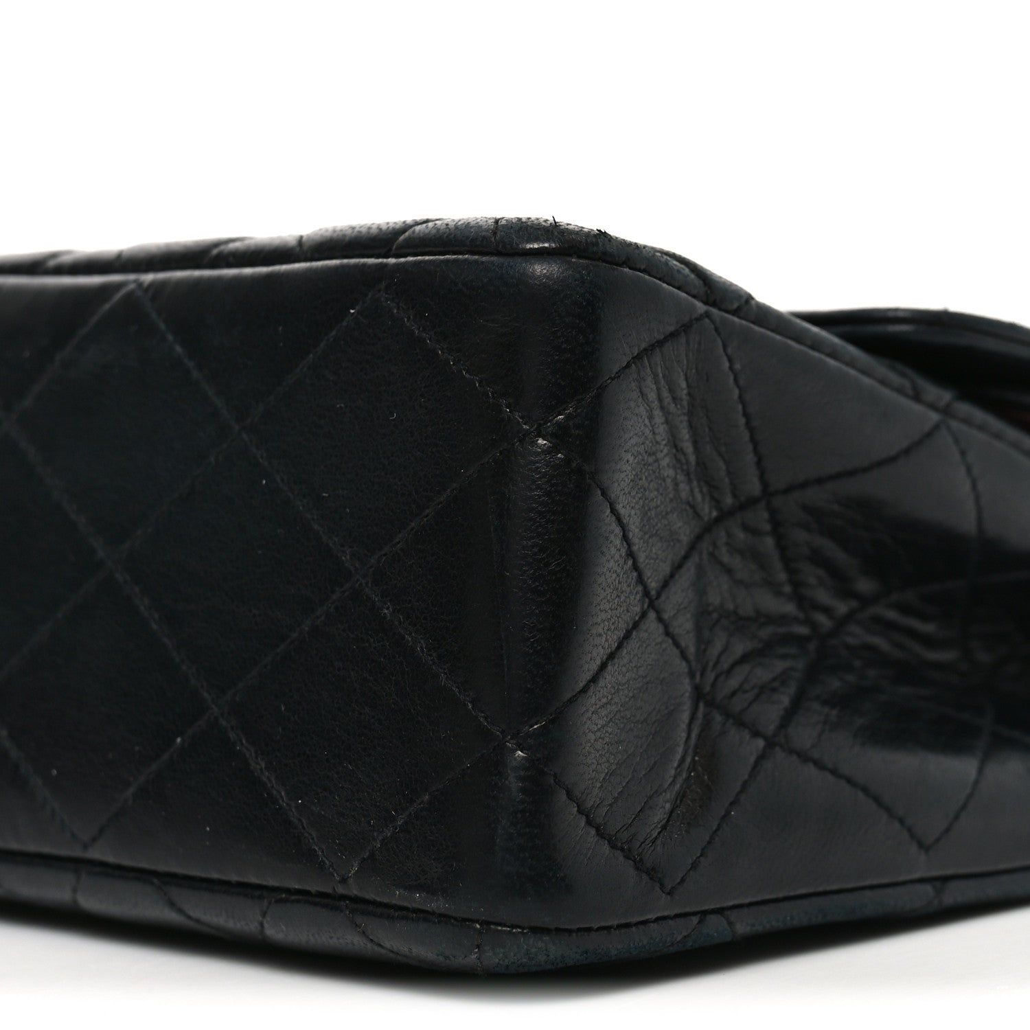 Chanel Lambskin Quilted Medium Double Flap Black 10 of 11