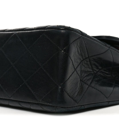 Chanel Lambskin Quilted Medium Double Flap Black 10 of 11