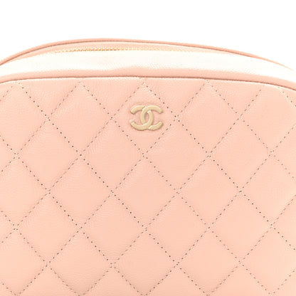 Chanel Caviar Quilted Medium Curvy Pouch Cosmetic Case Light Pink 8 of 10